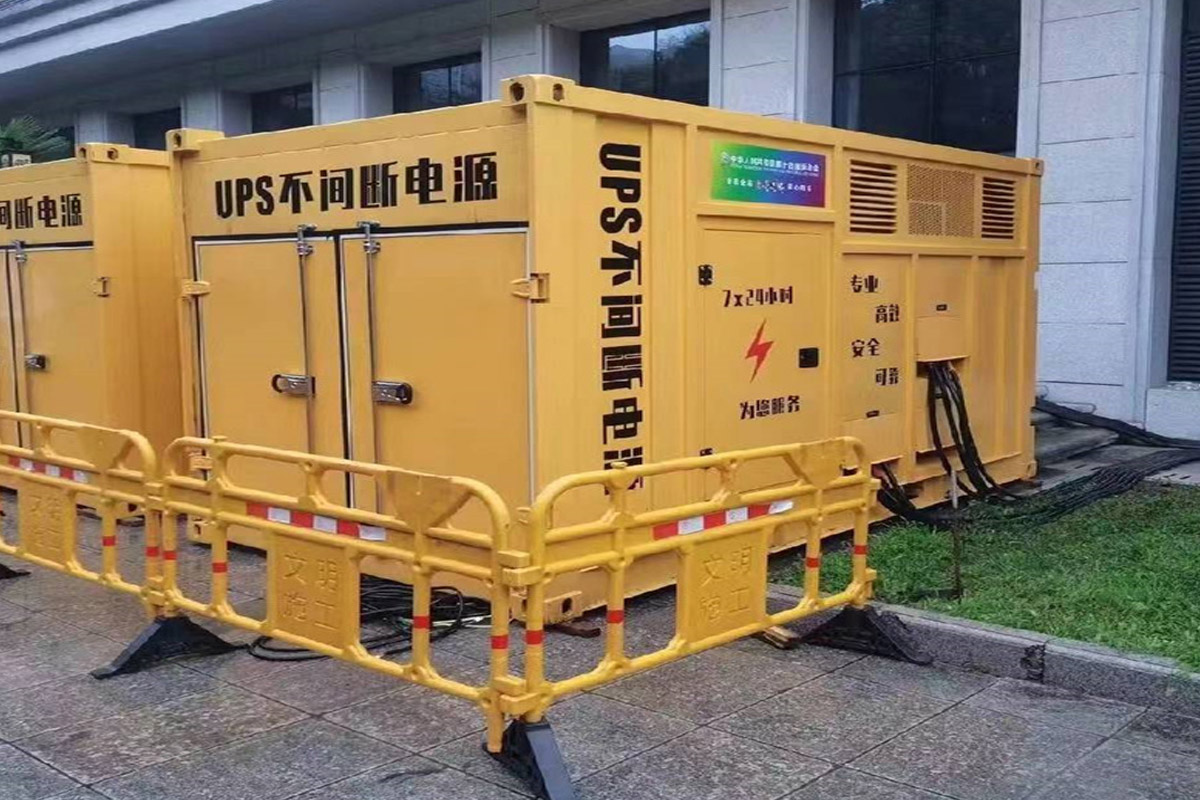 沙县发电机租赁施工现场